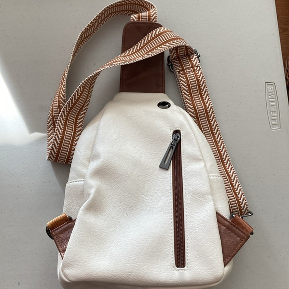 Latmap Cream and Brown Color Crossbody bag - Picture 2 of 16